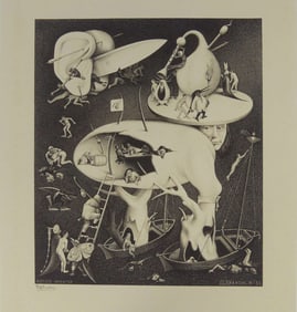 M.C. ESCHER 'HELL' LITHOGRAPH