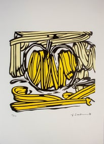 ROY LICHTENSTEIN 'YELLOW APPLE' LITHOGRAPH