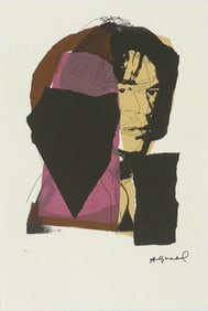 ANDY WARHOL 'MICK JAGGER' LITHOGRAPH