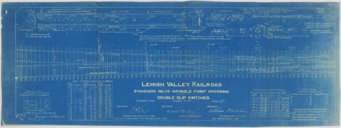 LEHIGH VALLEY RAILROAD BLUEPRINT