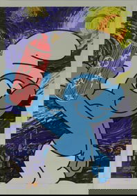 DEATH NYC 'SMURF x STARRY NIGHT' LITHOGRAPH