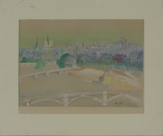 JEAN DUFY 'LA SEINE A NOTRE DAME' LITHOGRAPH