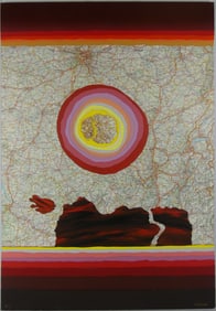 ARTHUR SECUNDA 'PARIS' 3D COLLAGE & SCREENPRINT