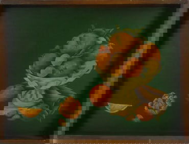 OPAL TONEY 'ORANGES' STILL LIFE OIL ON BOARD