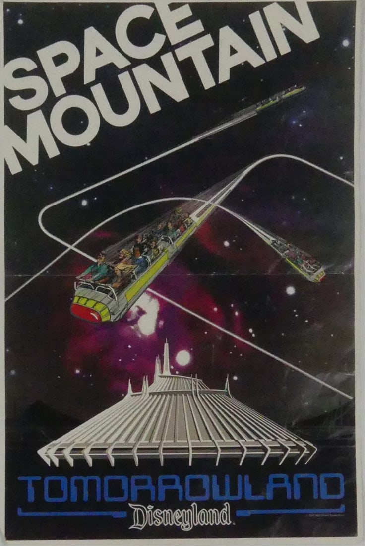 DISNEYLAND SPACE MOUNTAIN TOMORROWLAND POSTER (1 of 4)
