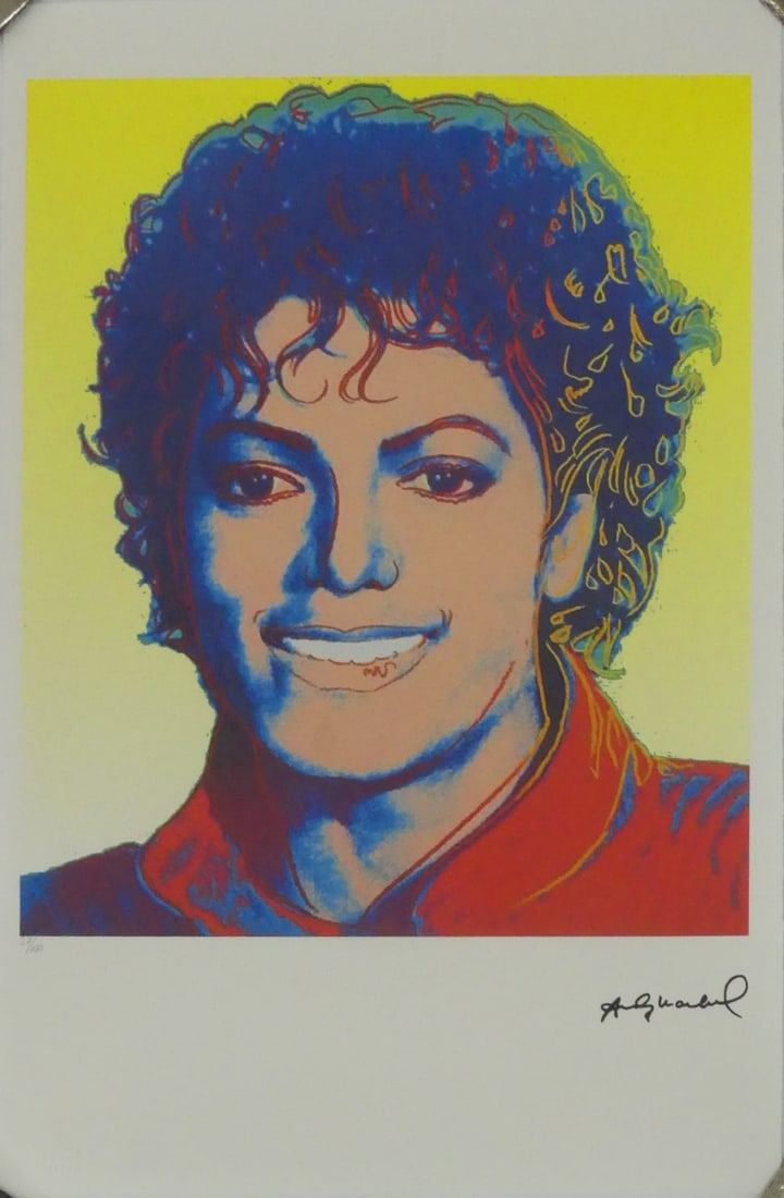ANDY WARHOL 'MICHAEL JACKSON' LITHOGRAPH (1 of 9)