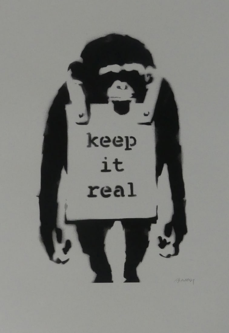 BANKSY 'KEEP IT REAL' LITHOGRAPH (1 of 8)
