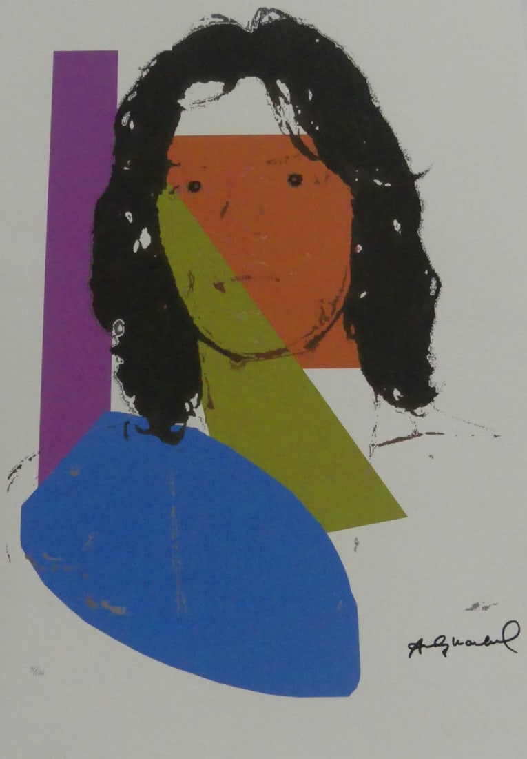 ANDY WARHOL 'MICK JAGGER' LITHOGRAPH (1 of 9)