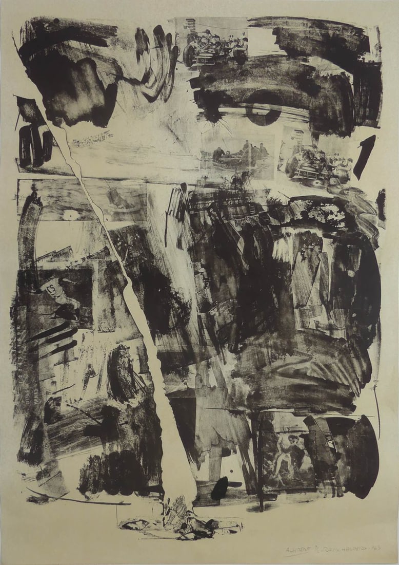 ROBERT RAUSCHENBERG 'ACCIDENT' OFFSET LITHOGRAPH (1 of 6)