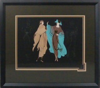 ERTE 'ON THE AVENUE' EMBOSSED SERIGRAPH