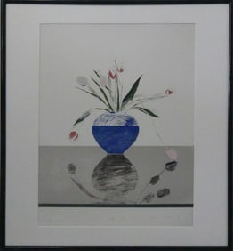 DAVID HOCKNEY 'PRETTY TULIPS' LITHOGRAPH
