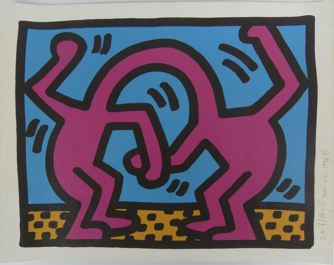 KEITH HARING 'PLATE IV, POP SHOP II' SCREENPRINT (1 of 6)