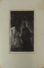 LOUIS LOZOWICK 'ENCOUNTER IN ATHENS' LITHOGRAPH