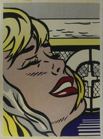 ROY LICHTENSTEIN SHIPBOARD GIRL SIGNED LITHOGRAPH