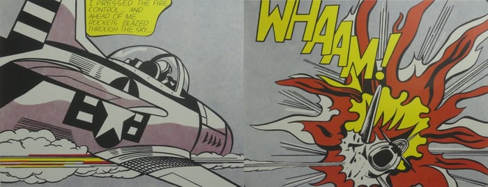 ROY LICHTENSTEIN 'WHAAM!' DIPTYCH SIGNED