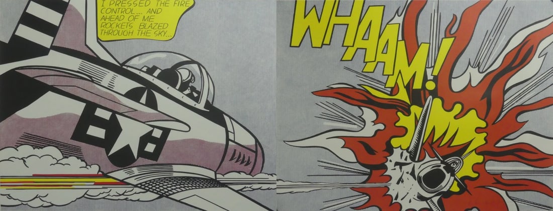 ROY LICHTENSTEIN 'WHAAM!' DIPTYCH SIGNED (1 of 12)