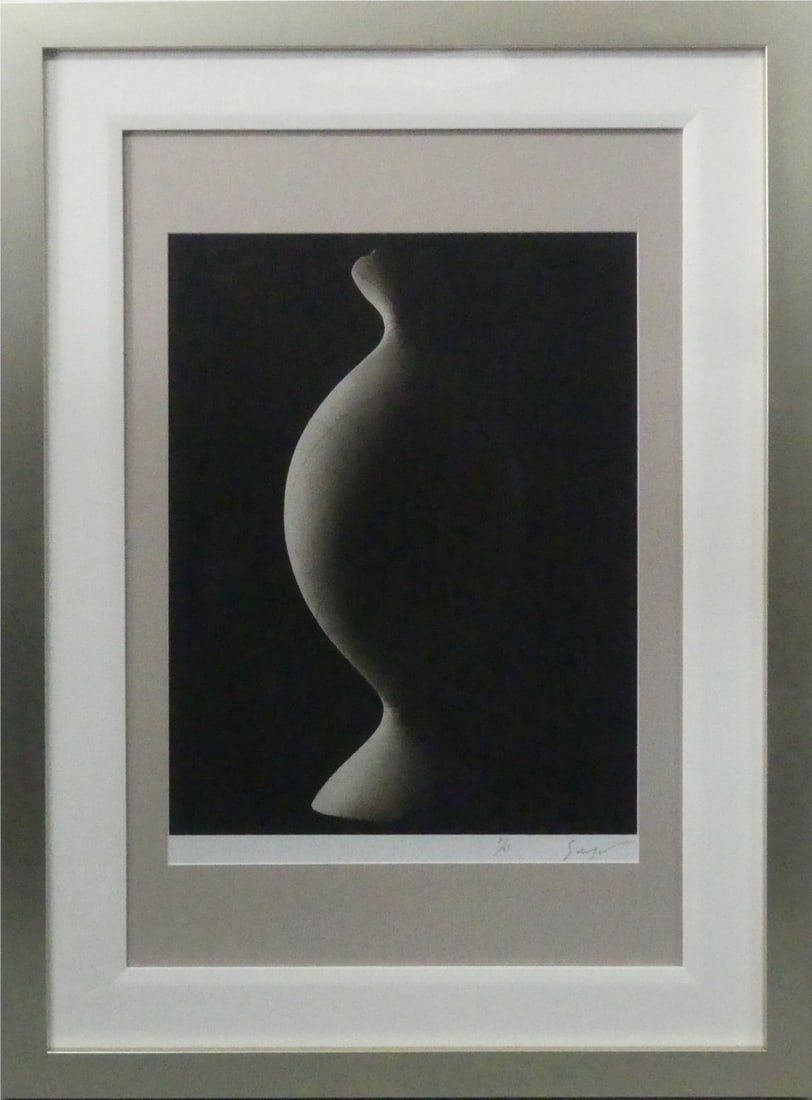 HIROSHI SUGIMOTO 'ONDULOID A SURFACE OF REVOLUTION: Hiroshi Sugimoto 'Onduloid: A Surface of Revolution with Constant Non-zero Mean Curvature, 2004' photo print. Pencil signed and numbered to lower margin. Printed later. Viewable measures 22" x 16 1/4"