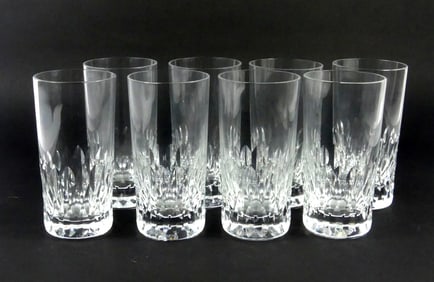 8pc BACCARAT 'D'ASSAS' CRYSTAL HIGHBALL GLASSES