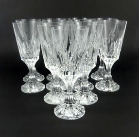 11pc BACCARAT 'D'ASSAS' CRYSTAL WATER GOBLETS