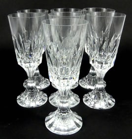 8pc BACCARAT 'D'ASSAS' CRYSTAL CLARET WINE GLASSES