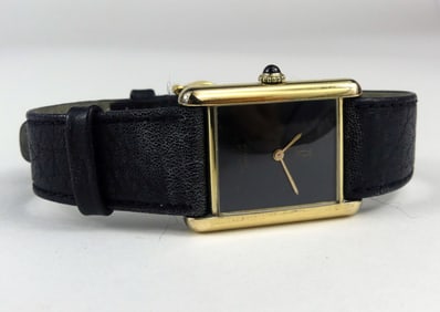 VINTAGE LADIES MUST DE CARTIER TANK WRISTWATCH