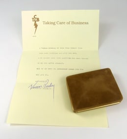 ELVIS PRESLEY OWNED CUFFLINKS & PILLBOX