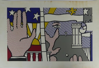 ROY LICHTENSTEIN 'INAUGURAL PRINT' SIGNED