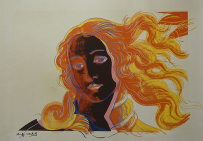 ANDY WARHOL 'BIRTH OF VENUS' SIGNED