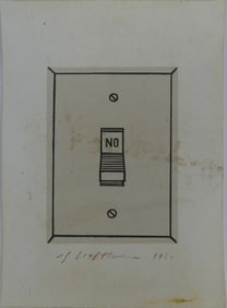 ROY LICHTENSTEIN 'LIGHT SWITCH' LITHOGRAPH