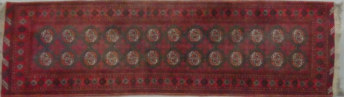 PERSIAN BOKHARA HAND WOVEN WOOL RUG