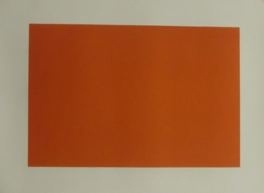 DONALD JUDD PRINT IN CADMIUM YELLOW DEEP