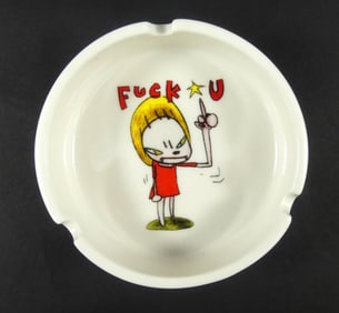 YOSHITOMO NARA 'FUCK U' CERAMIC ASHTRAY