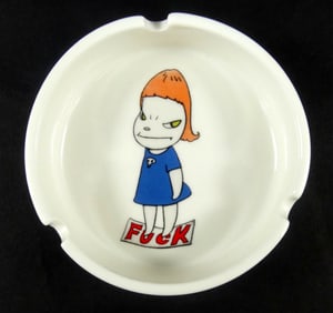 YOSHITOMO NARA 'F#CK' CERAMIC ASHTRAY