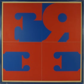 HERBERT BROWN 'FREE' SIGNED SILKSCREEN