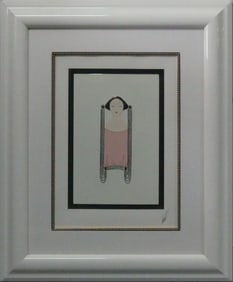 ERTE 'ONYX COIFFURE' SERIGRAPH