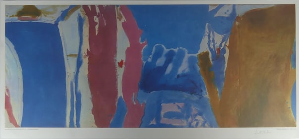 HELEN FRANKENTHALER 'OPEN WALL' SIGNED LITHOGRAPH