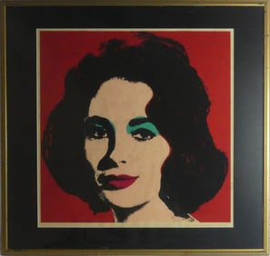 ANDY WARHOL 'LIZ' COLOR OFFSET LITHOGRAPH