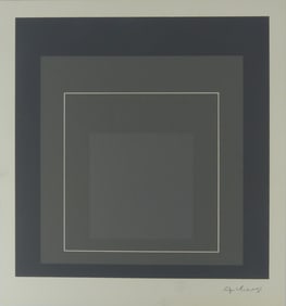 JOSEF ALBERS 'HOMAGE TO THE SQUARE' SIGNED