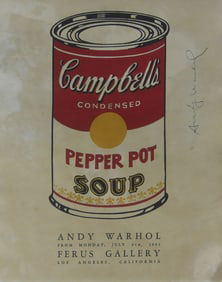 ANDY WARHOL 'PEPPER POT' FERUS GALLERY SIGNED