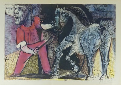 PABLO PICASSO 'LE CHEVAL DE CIRQUE' SIGNED LITHO