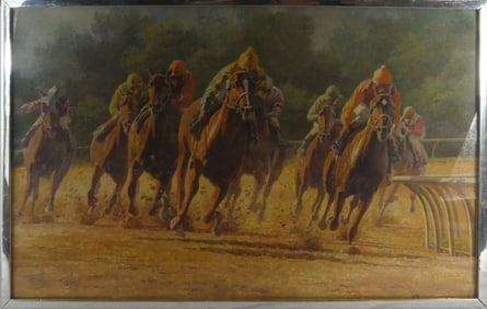 FRED STONE HORSE RACING LITHOGRAPH