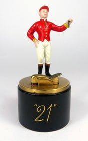 HALL NYC CLUB 21 JOCKEY ADVERTISING LIGHTER