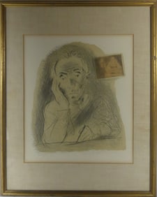 RAPHAEL SOYER 'SELF-PORTRAIT' LITHOGRAPH