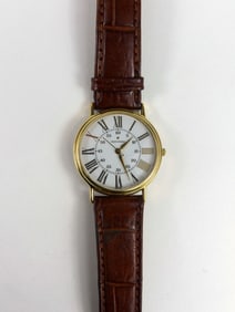 MOVADO GOLD FILLED & STAINLESS MENS DRESS WATCH