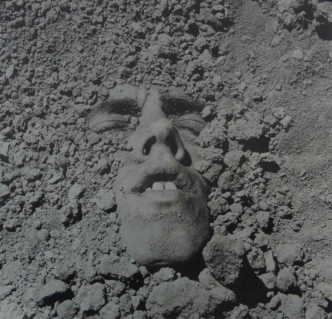 DAVID WOJNAROWICZ 'UNTITLED, FACE': David Wojnarowicz 'Untitled, Face' photo print. Sheet measures 21" x 20 1/4".