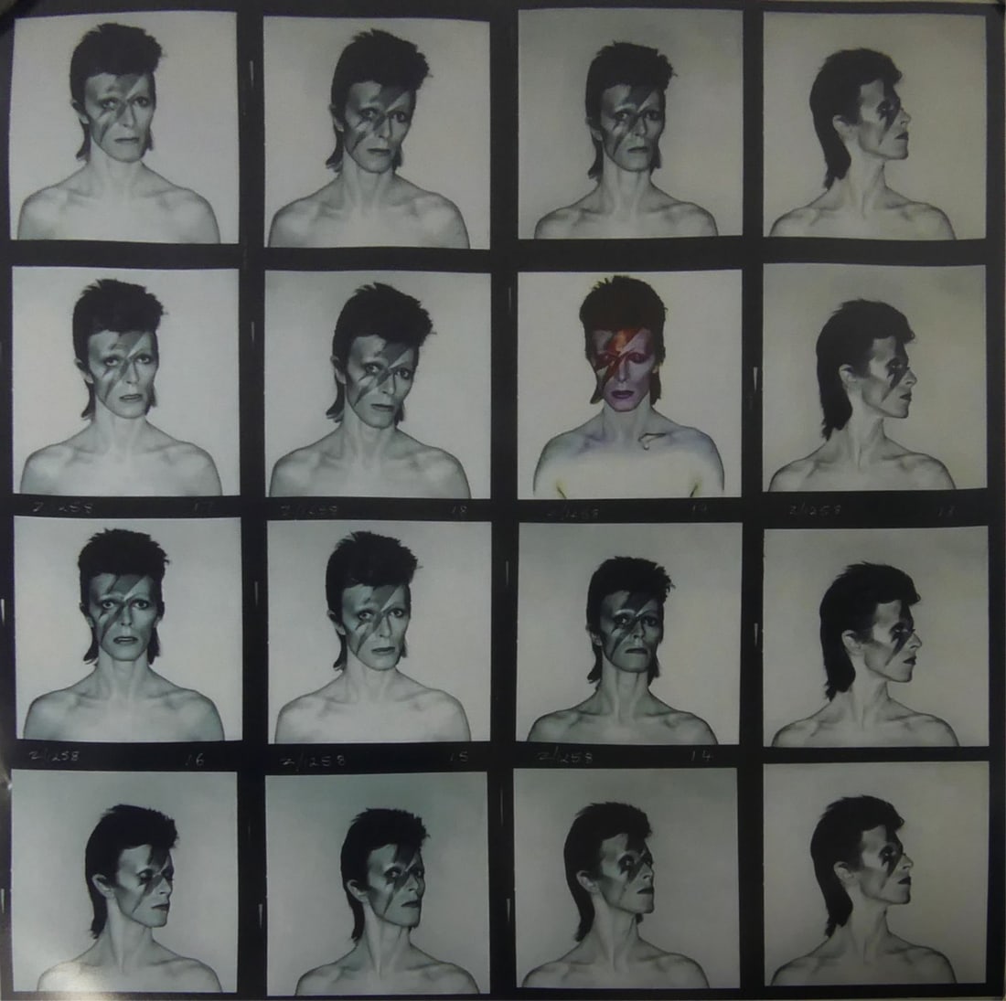BRIAN DUFFY 'DAVID BOWIE' PHOTO PRINT: Brian Duffy 'David Bowie' photo print. Sheet measures 21" x 20 7/8".