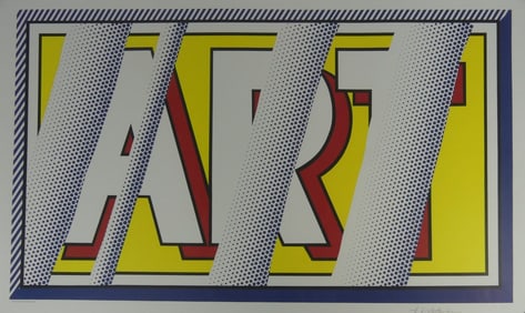 ROY LICHTENSTEIN 'REFLECTIONS: ART' LITHOGRAPH