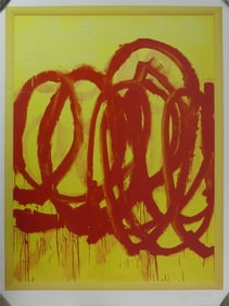 CY TWOMBLY 'UNTITLED, 2007' SIGNED OFFSET LITHO