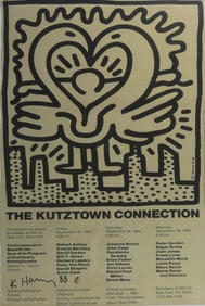 KEITH HARING 'KUTZTOWN CONNECTION' SIGNED POSTER