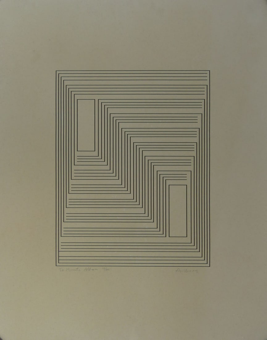 JOSEF ALBERS 'TO MONTE ALBAN' LITHOGRAPH (1 of 7)